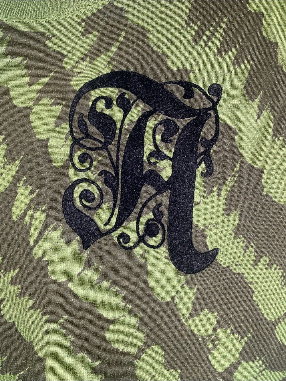 L.A.M.B. Green and Black Patterned Short Sleeve Tee - Picture 2 of 4